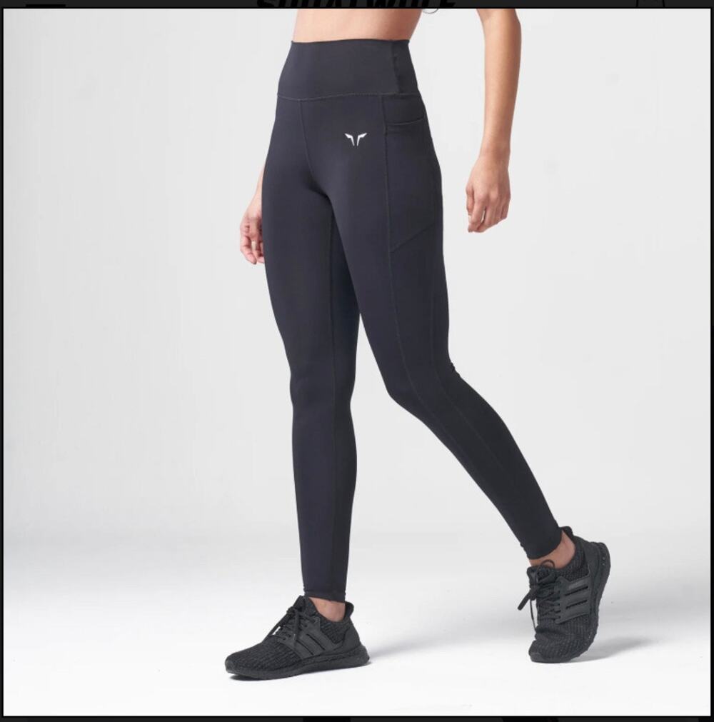 Squatwolf ESSENTIAL HIGH WAISTED LEGGINGS 27" - BLACK Small